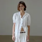 Oae Half Blouse (Ivory)