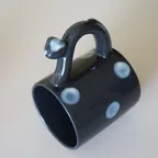 meow grip mug / 고양이 손잡이 머그