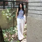 [정린PICK] Cotton sheer banding pants [FRSP06PT01]_White