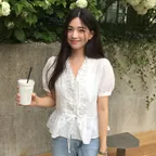 [여울 PICK] Eyelet frill blouse [KNSS09BL05]_White