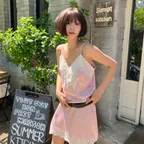 Roa satin dress_pink