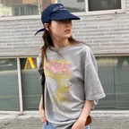 [예약판매 7/14 이후 출고] [CASPER X CHOUETTIES] Casper Graphic Loose Fit Short Sleeve T-Shirt LATAX26900GYM