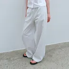 [2차 6/10 예약배송]  Easy-fit Stripe Pants (Ivory)