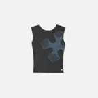 Womens Back Open Tank (Bra Inserts)_Dark Grey