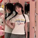 RAIVE X HELLO KITTY Stamp Graphic T-shirts VW6ME004_2color