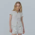 a jersey blouse (oatmeal)