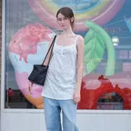 CAMISOLE JERSEY DRESS_OFF WHITE [LC262TS13OW]