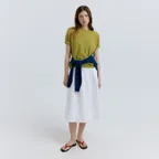 Lace Trim Skirt (White)