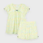 Ribbon Puff Pajama SET-UP (Yellow)