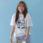[찰스엔터 PICK] [4th] Cartoon Pochacco Over-Fit Top - Ivory