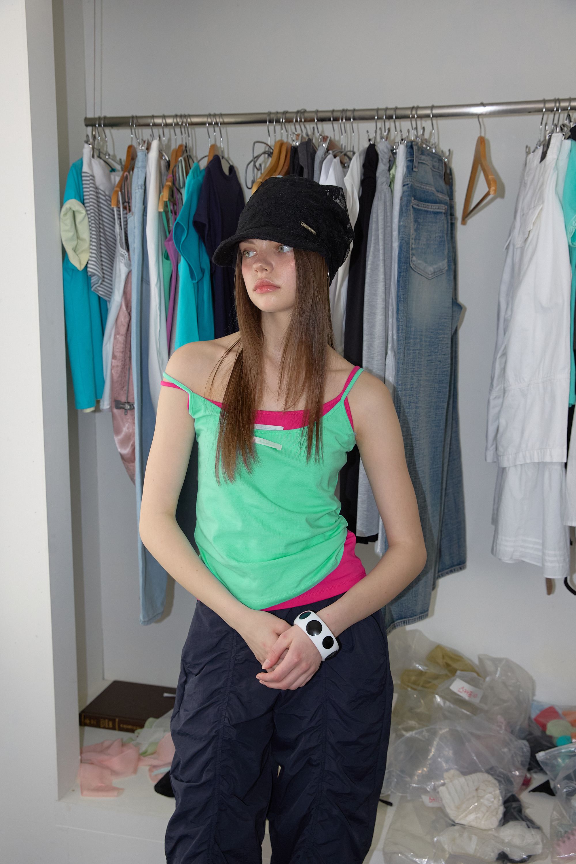 NEWYORKWORKS COLOR DAILY STRAP SLEEVELESS - 5 COLORS MINT