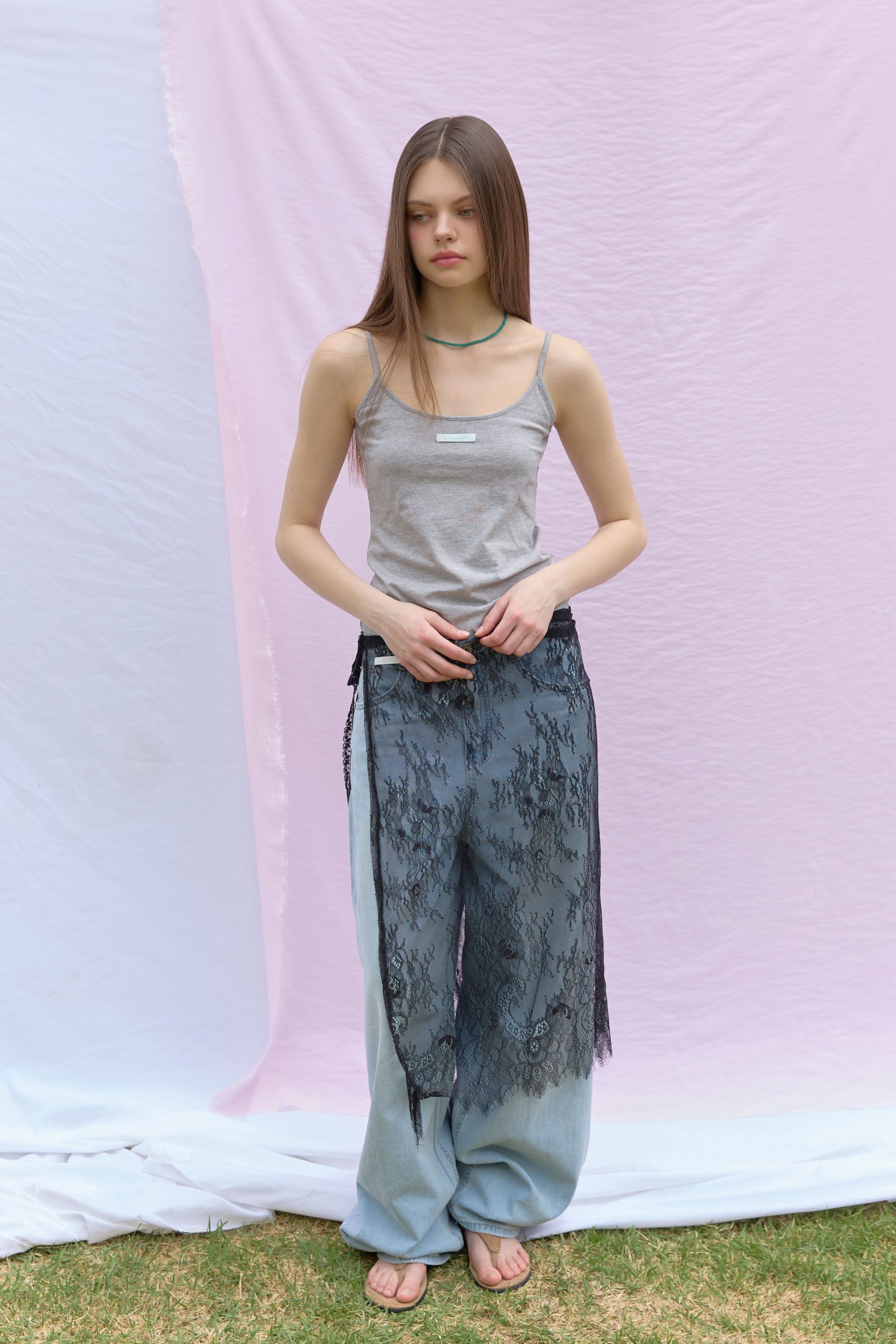 NEWYORKWORKS COLOR DAILY STRAP SLEEVELESS - 5 COLORS GREY