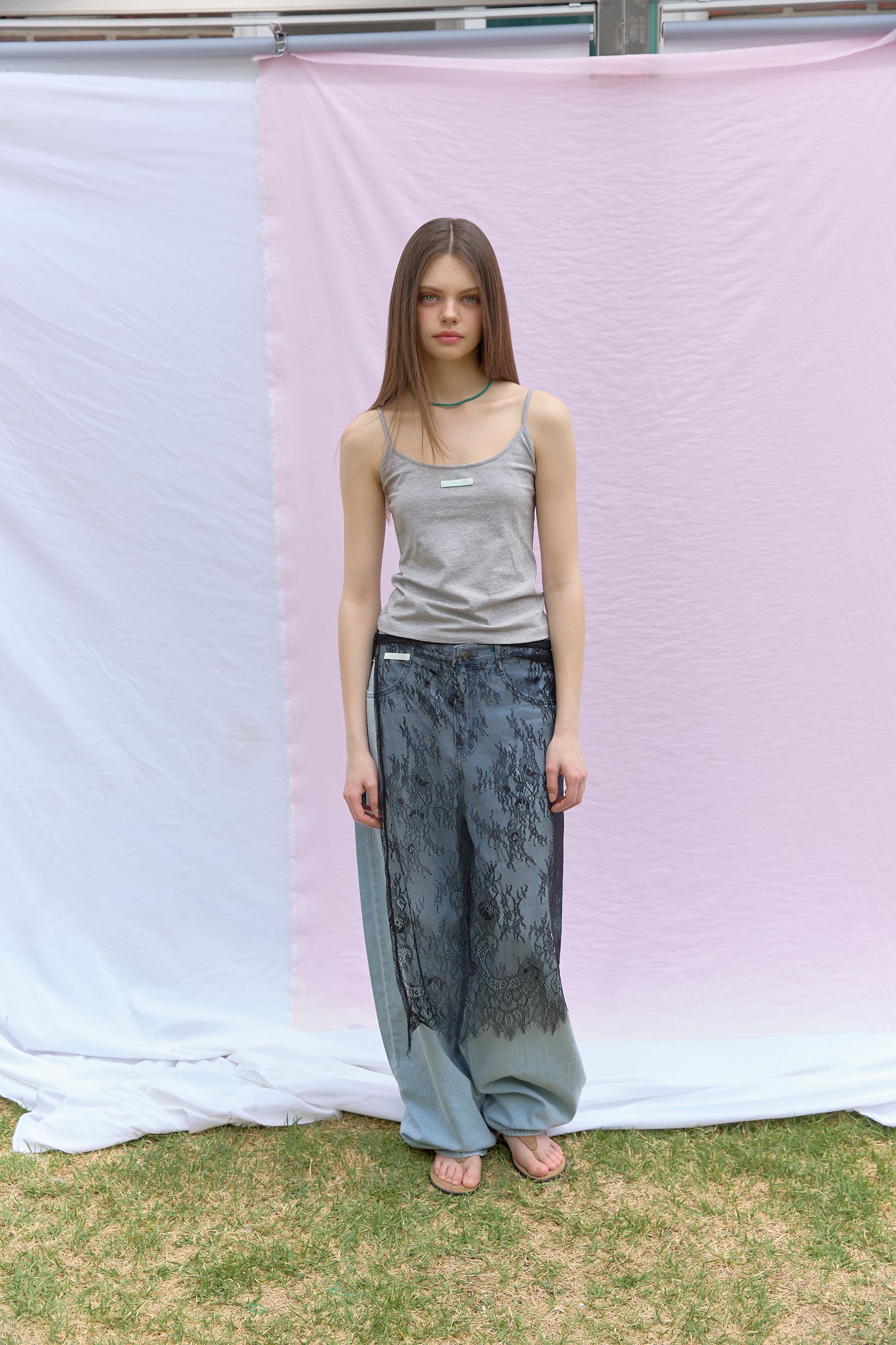 NEWYORKWORKS COLOR DAILY STRAP SLEEVELESS - 5 COLORS GREY