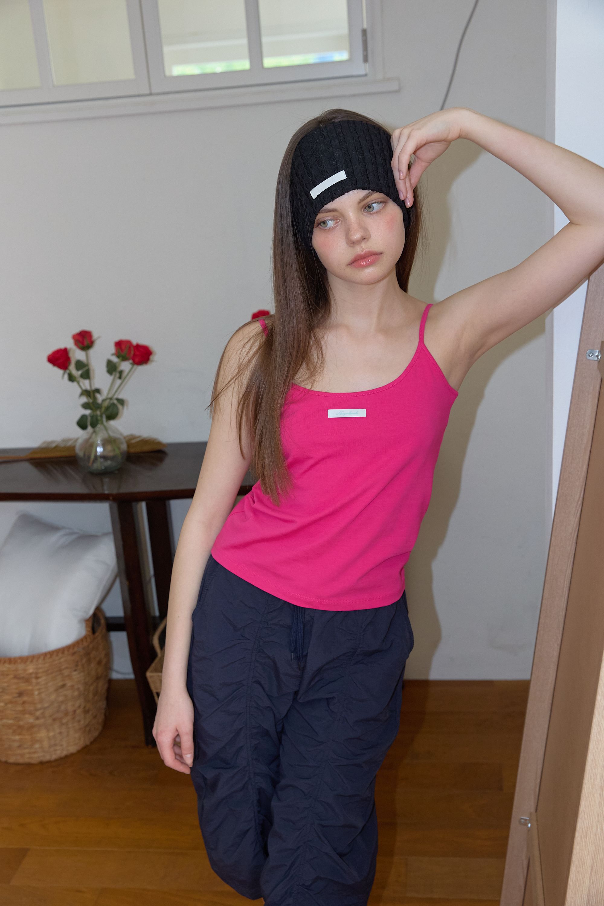 NEWYORKWORKS COLOR DAILY STRAP SLEEVELESS - 5 COLORS PINK