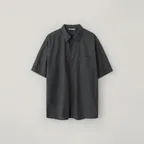 FLUID HALF SHIRT_CHARCOAL