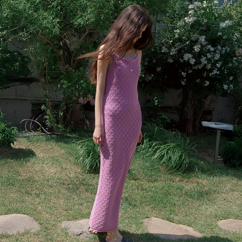 페린 크로쉐 니트 원피스_Perrin Knit Dress