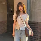 [해삐PICK] ELORA round neck puff blouse_2colors