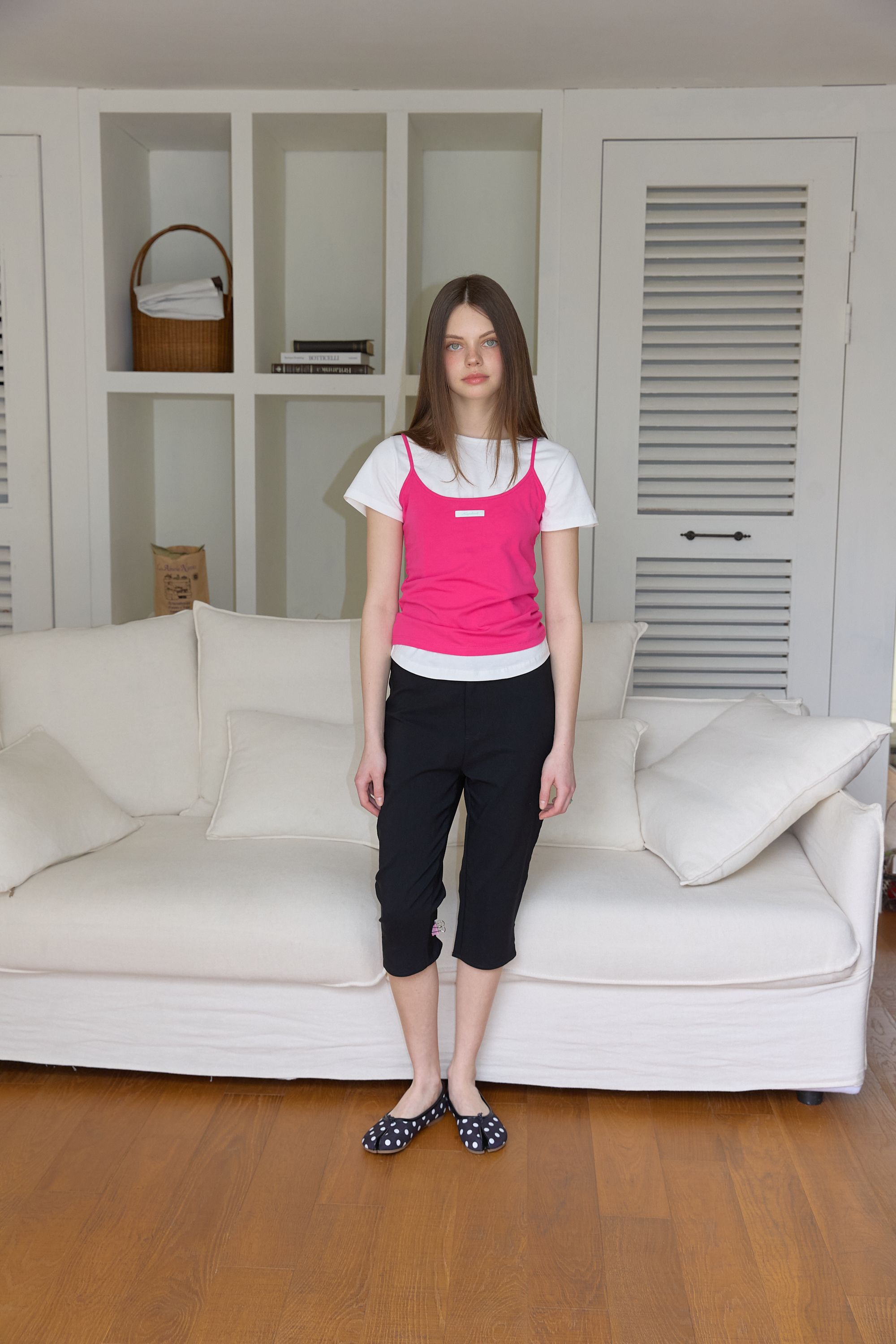 NEWYORKWORKS COLOR DAILY STRAP SLEEVELESS - 5 COLORS PINK
