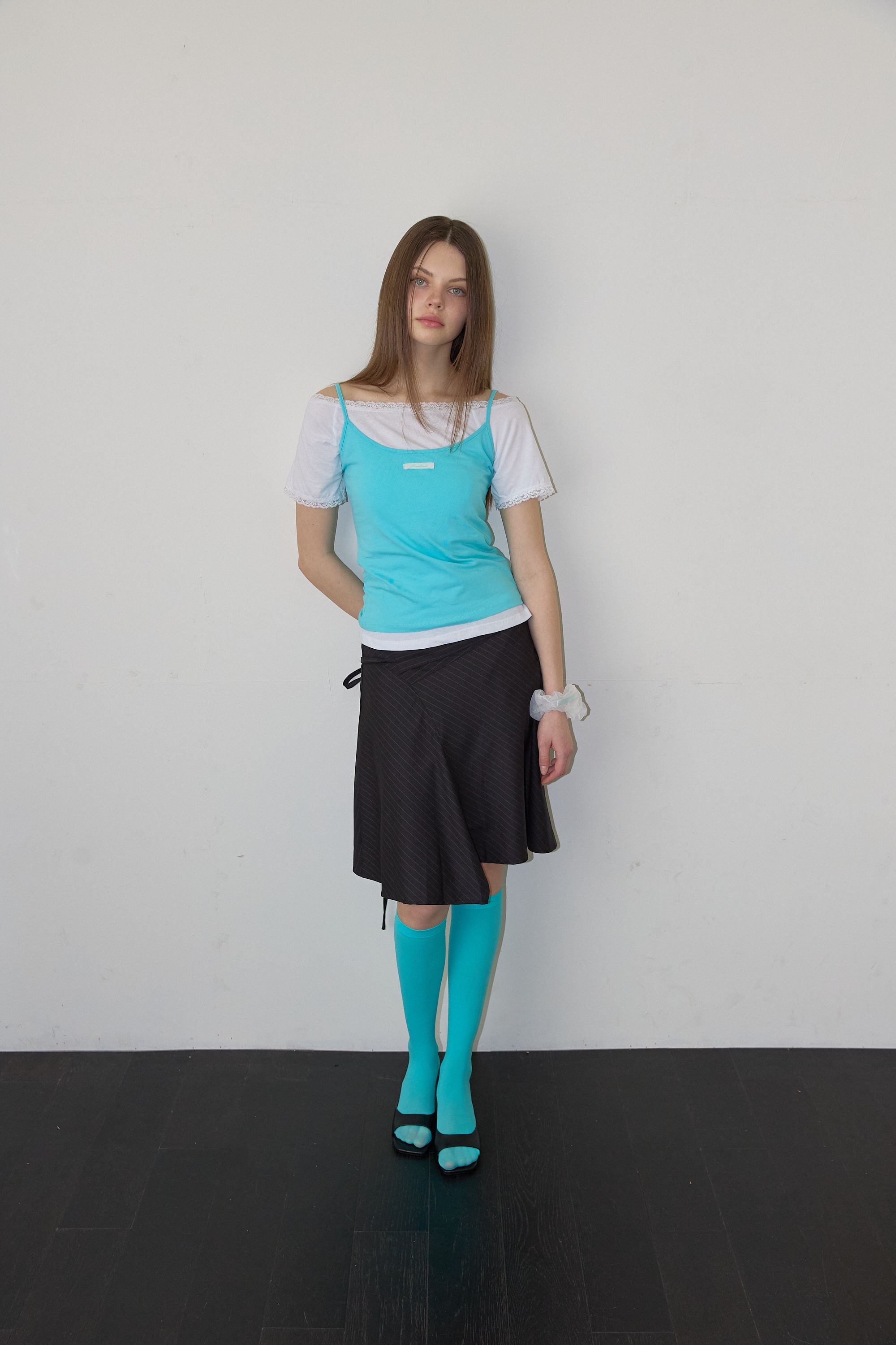 NEWYORKWORKS COLOR DAILY STRAP SLEEVELESS - 5 COLORS BLUE