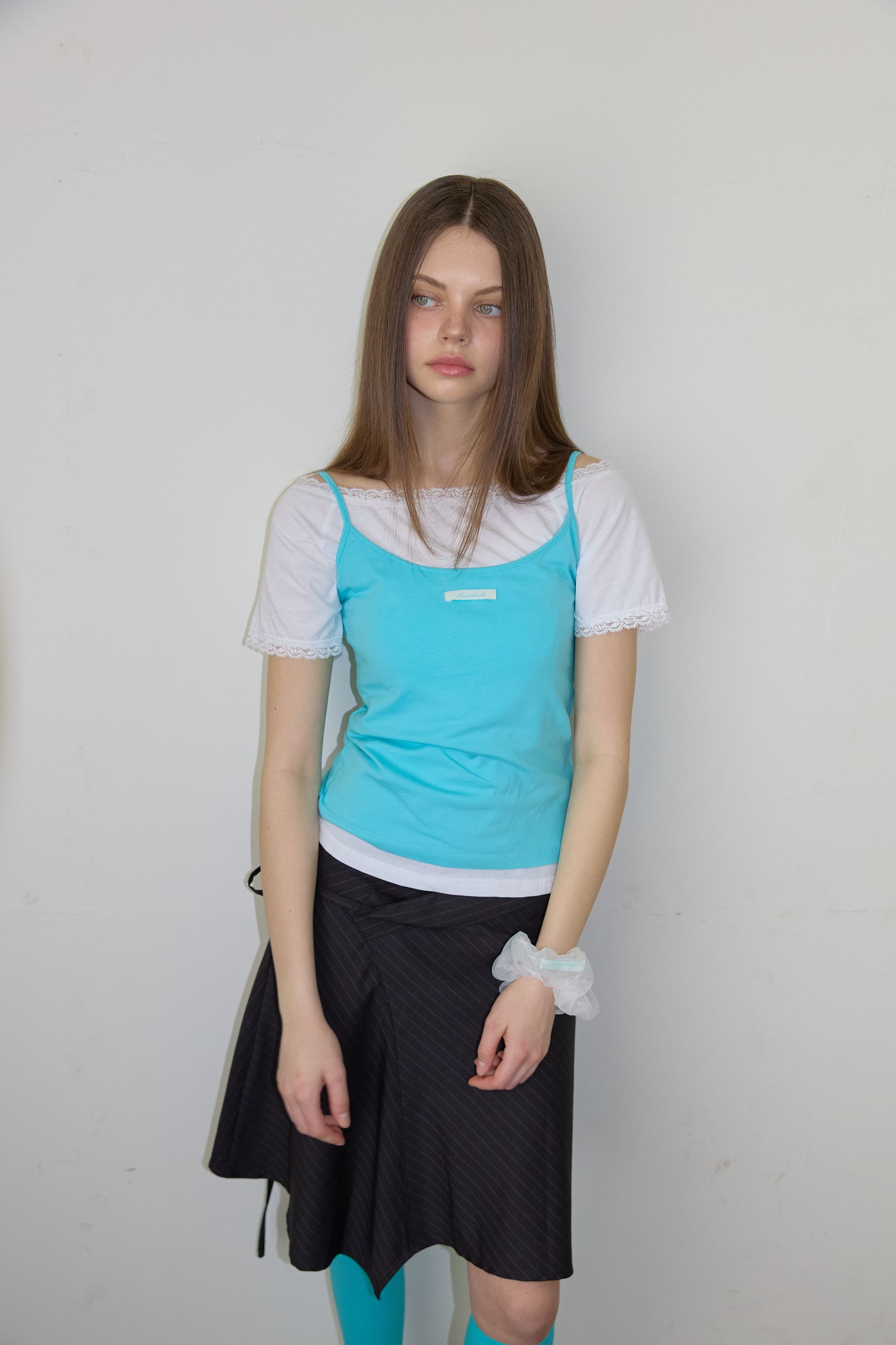 NEWYORKWORKS COLOR DAILY STRAP SLEEVELESS - 5 COLORS BLUE