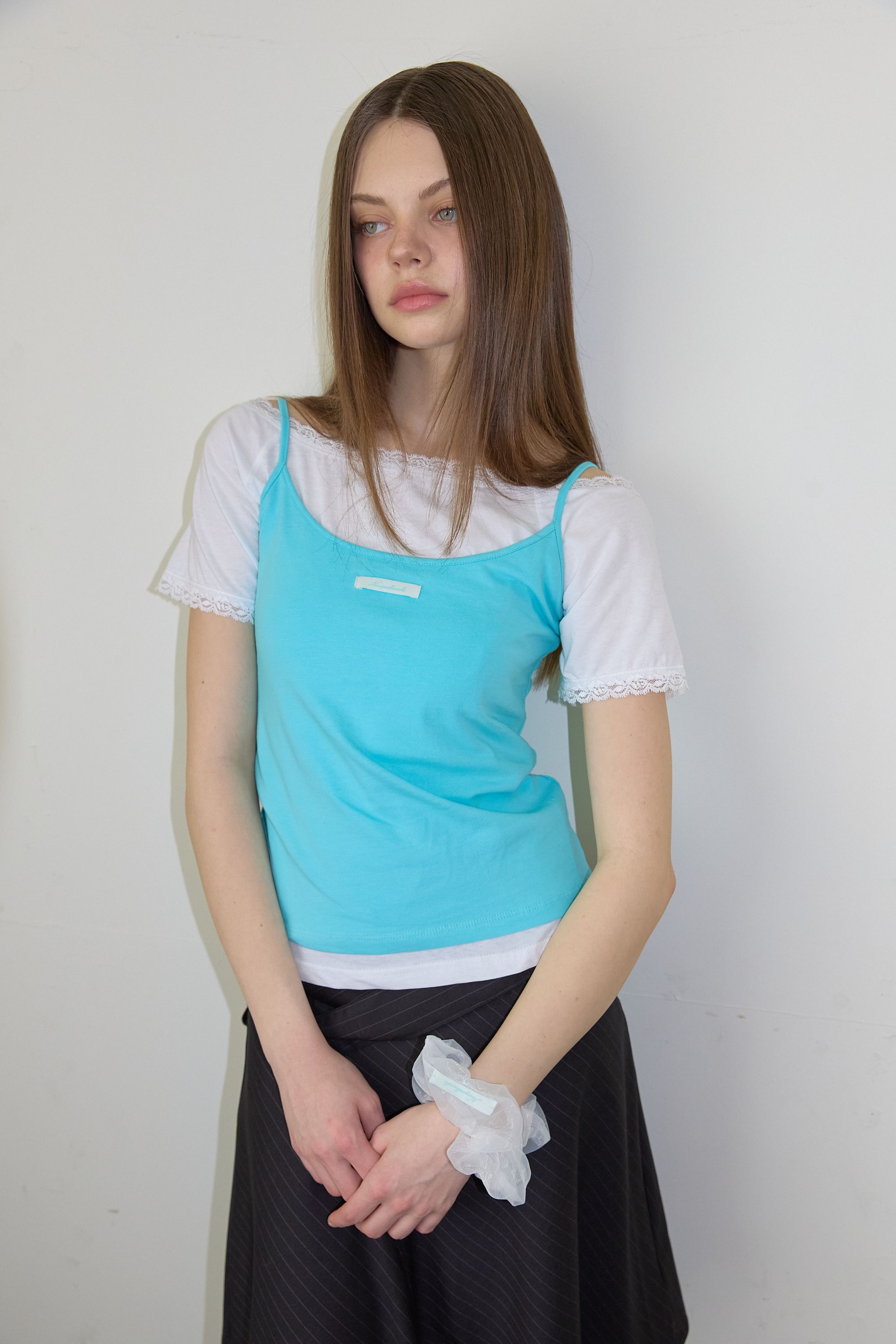 NEWYORKWORKS COLOR DAILY STRAP SLEEVELESS - 5 COLORS BLUE