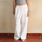 [3차 REORDER] WASHED COTTON JACQUARD TRACK PANTS [OFF WHITE]