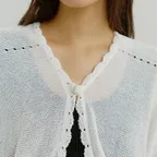 [2nd] SHEER KNOT CARDIGAN (3color)