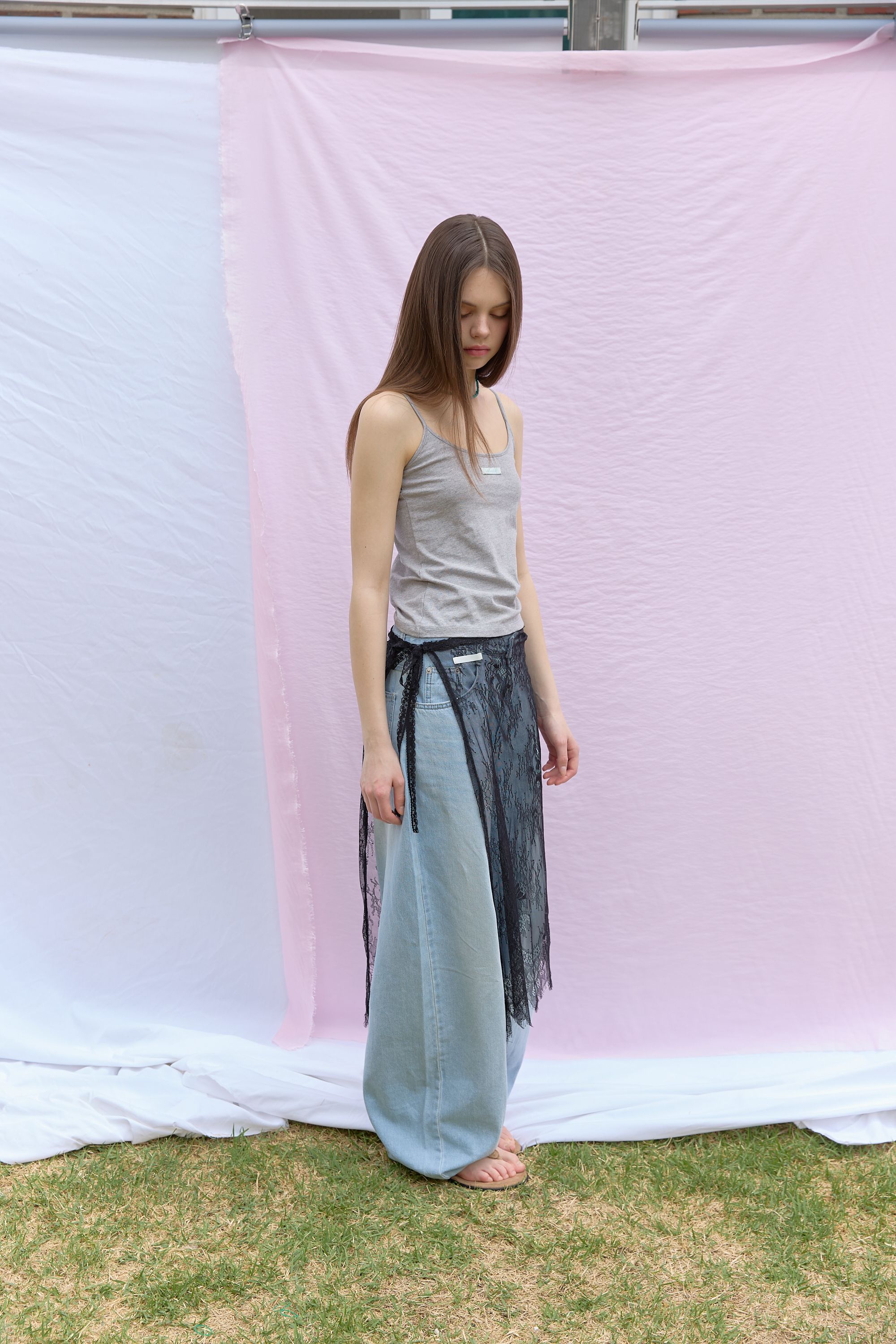 NEWYORKWORKS COLOR DAILY STRAP SLEEVELESS - 5 COLORS GREY