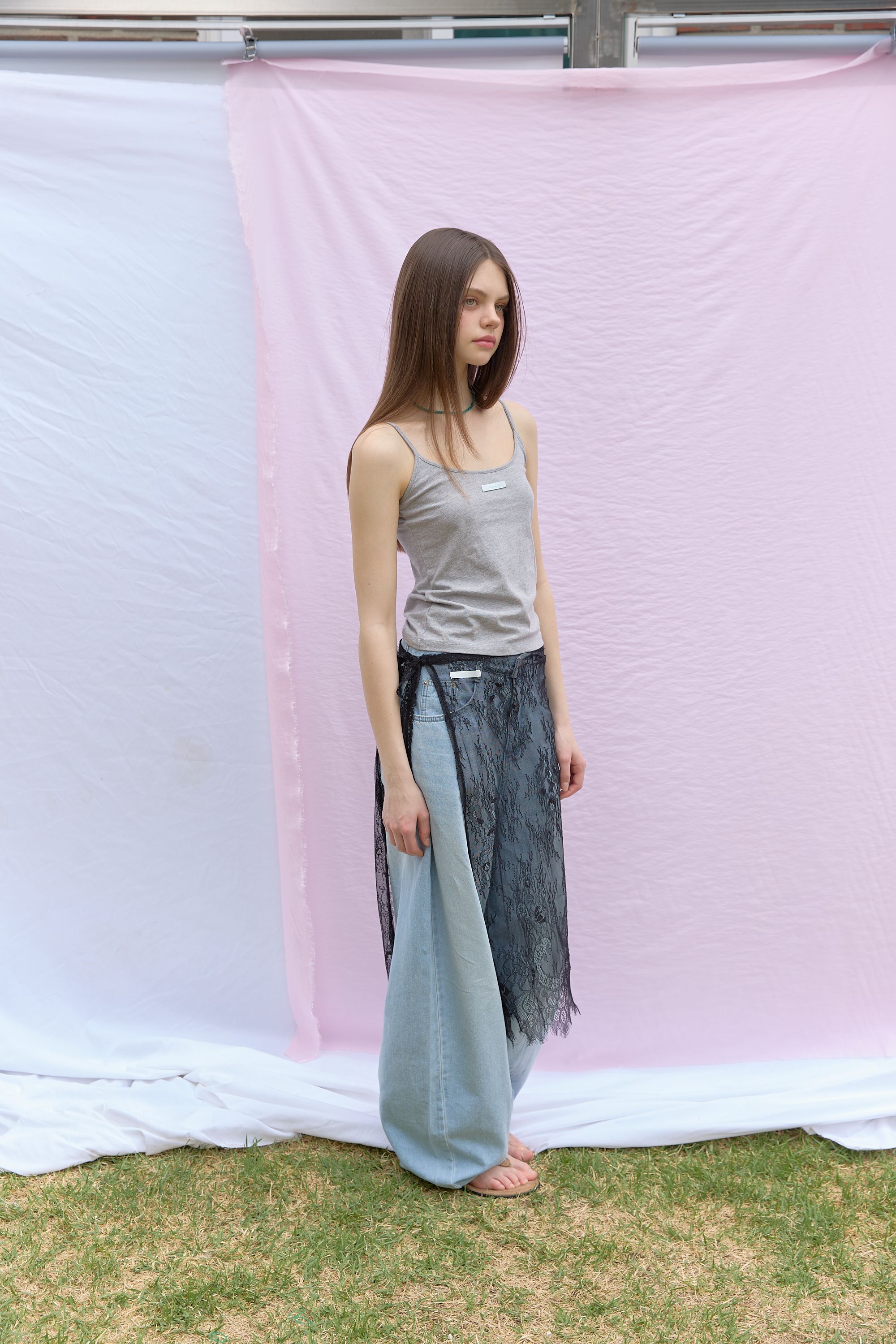 NEWYORKWORKS COLOR DAILY STRAP SLEEVELESS - 5 COLORS GREY