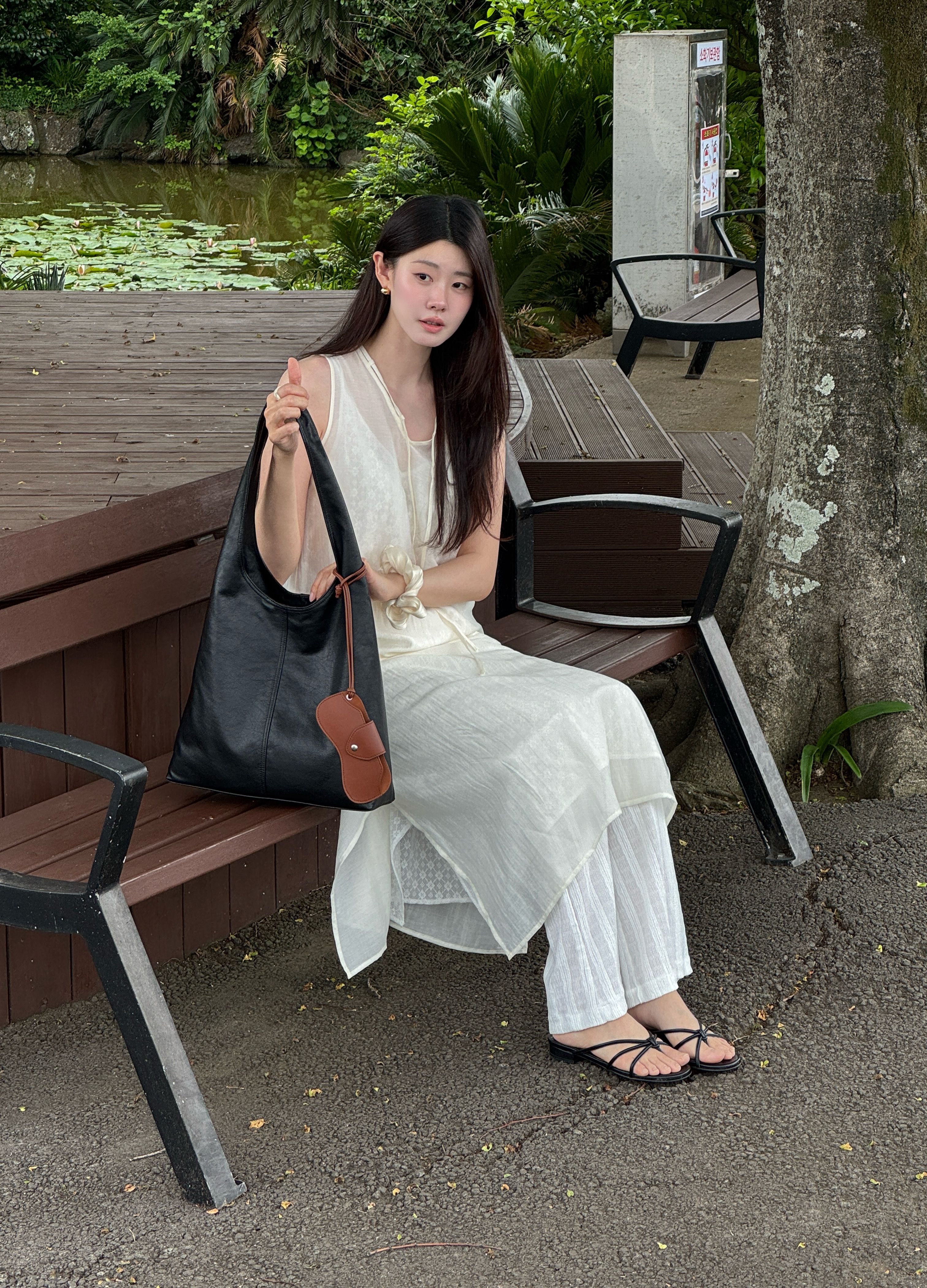 DAY HOBO BAG - 2 COLORS BLACK