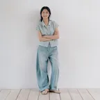 ellie half shirt (sky blue)