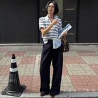 [한겨레PICK] ONE TUCK NONFADE DENIM PANTS - DEEP BLUE