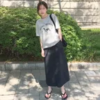 SIST9035 나일론 반밴딩 스커트_Black