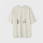 Distressed Flawless Tee Ivory