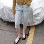 Below Capri Denim - Light Blue
