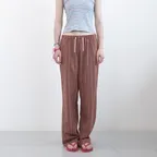 썸머 라운지 밴딩 팬츠 (Orange Stripe)