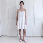 Bowen pleats dress (ivory)