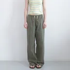 썸머 라운지 밴딩 팬츠 (Khaki Stripe)