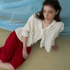 Moi ruffle blouse_ivory