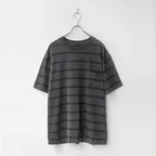 Stripe Pocket Half Sleeve Charcoal