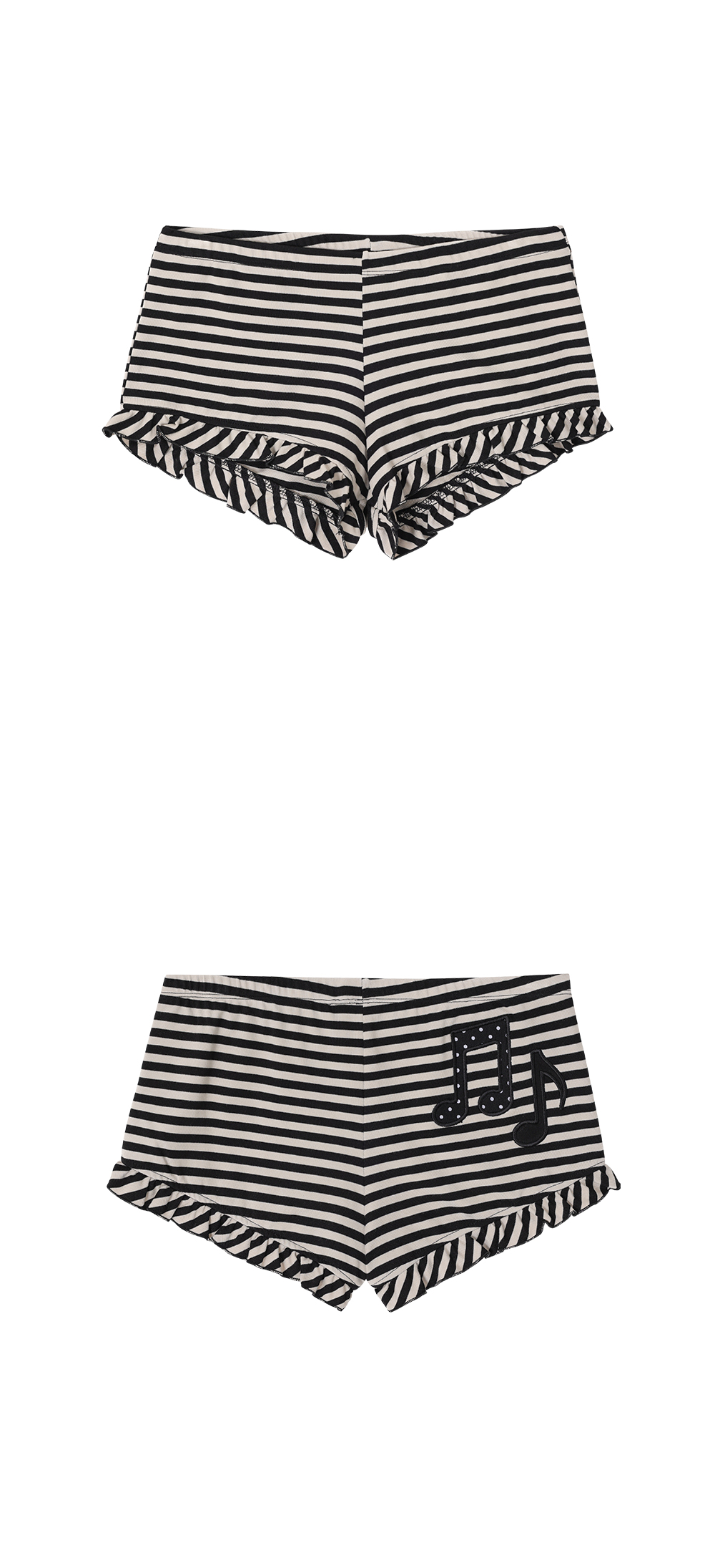 FRILL MICRO SHORTS - 2 COLORS AS SHOWN