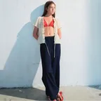 Fluid Banding Pants  Navy (KE6621M02R)