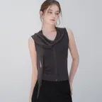 Whisper scarf V knit (espresso)