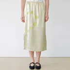 UNFINISHED HEART SKIRT(L.BEIGE)