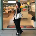 [유은 착용] BACK COWL MAXI DRESS (BLACK)