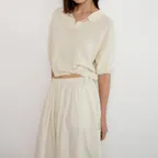 Adore Crop Collar Knit (Butter)