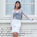 DOUBLE LAYER LACE SKIRT (WHITE)