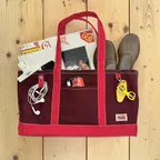The Books & Stuff Canvas Bag - Red