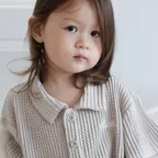 [KIDS] 플리츠 반팔 SET 베이지