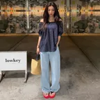 [경은 PICK][3차 리오더] 퓨어 커브드 데님 팬츠_DENIM